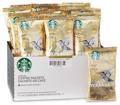 Starbucks Veranda Blend 71 g Packs Box/18
