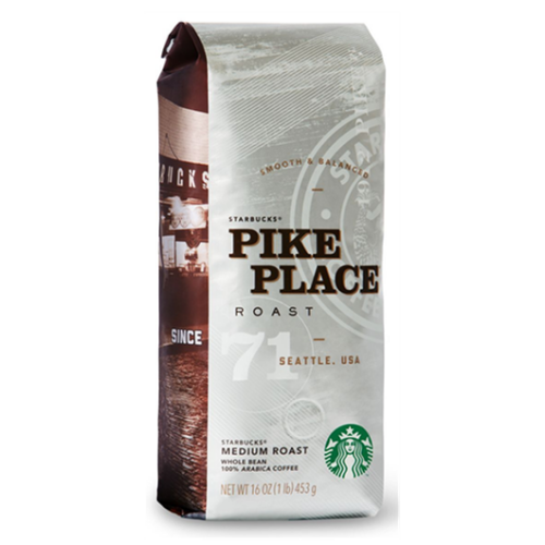 Starbucks Pike Place Beans Bag/1 lb