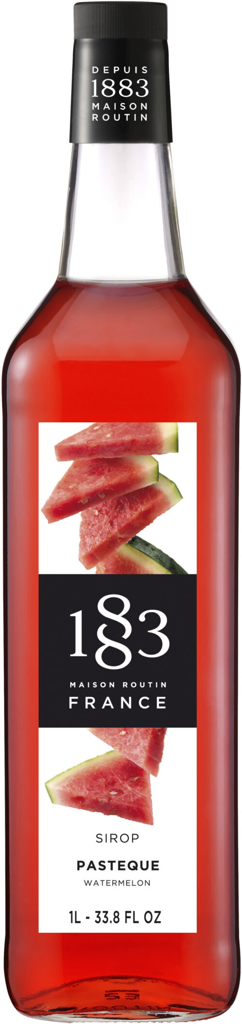 1883 Watermelon Syrup Glass Bottle/1 L