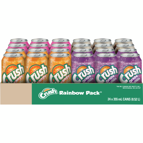 Dr. Pepper Crush Rainbow Pack 355 ml Cans Case/24