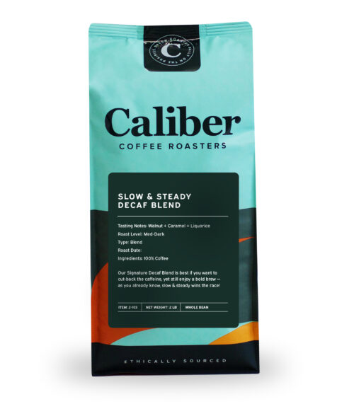 Caliber Slow & Steady Decaf Blend Beans Bag/2 lb