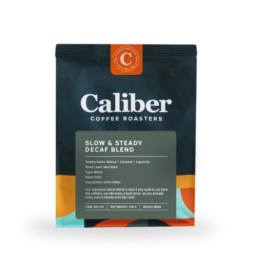 Caliber Slow & Steady Decaf Blend Beans Bag/340 g