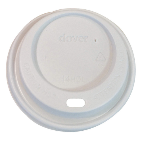 Genpak Dome Lid for Hot Cups White Case/1000 x 10-20 oz
