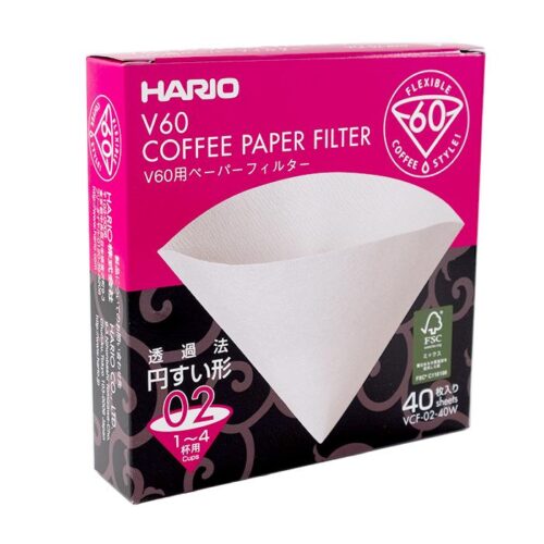Hario V60-02 White Paper Filters Box/40