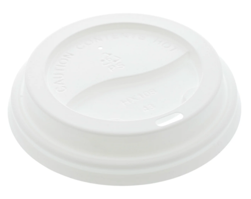 Hy Pax Dome Lid for Hot Cups White Sleeve/50 x 10 oz