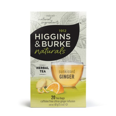 Higgins & Burke Sunkissed Ginger Teabags Box/20