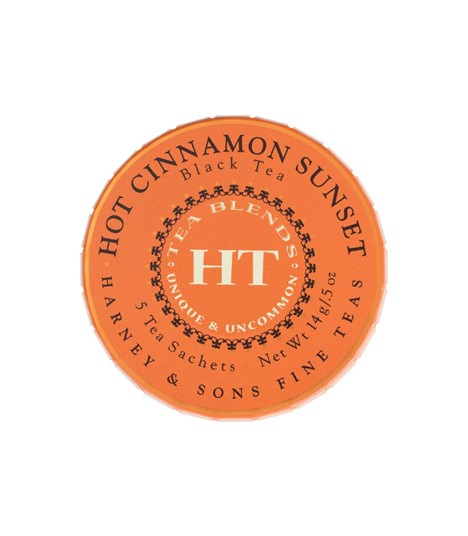 Harney & Sons Hot Cinnamon Sunset Tagalong Sachets Tin/5