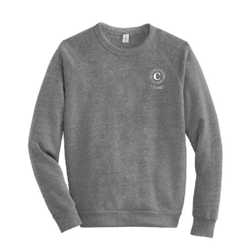 Caliber Men’s Eco-Cozy Fleece Dark Heather Grey Sweatshirt/Large