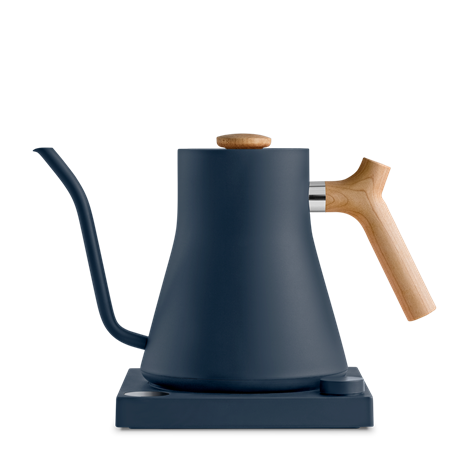 Fellow Stagg EKG 0.9 L Stone Blue with Maple Electric Gooseneck Kettle