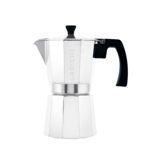 Grosche Milano Stovetop Espresso Maker White 6 Cup