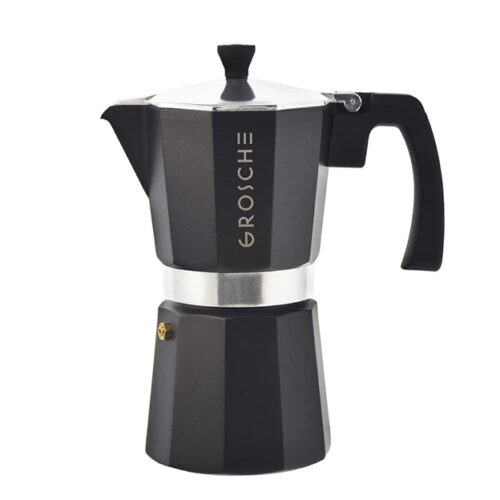Grosche Milano Stovetop Espresso Maker Black 9 Cup
