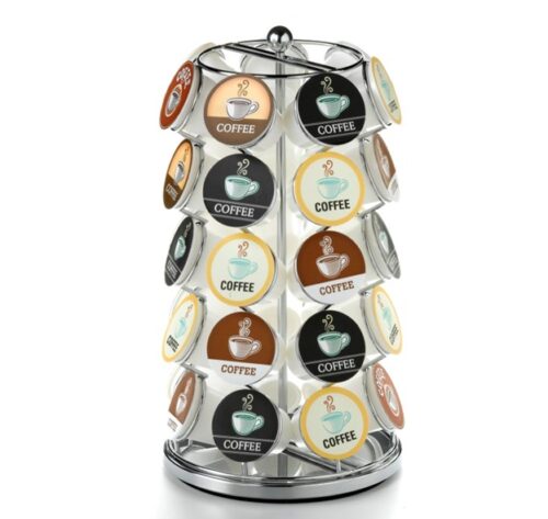 Nifty K-Cup Carousel Holds 35 K-Cups Chrome