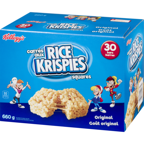Kellog’s Rice Krispies Squares Bars Box/30