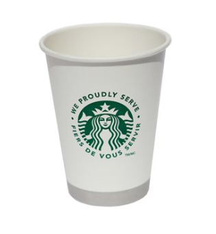 Pactiv Starbucks Logo Hot Cup 8 oz Case/1000